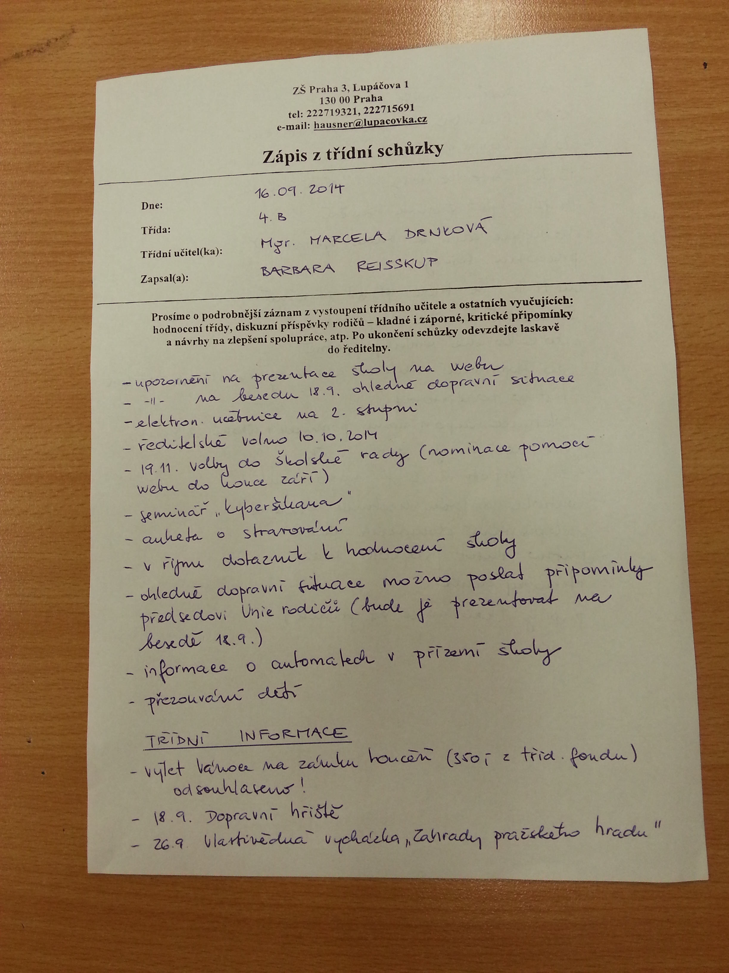 Zápis z třídní schůzky 16.9.14_A